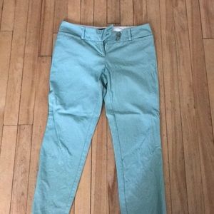 Crop green/white pants, size 2 from The Limited